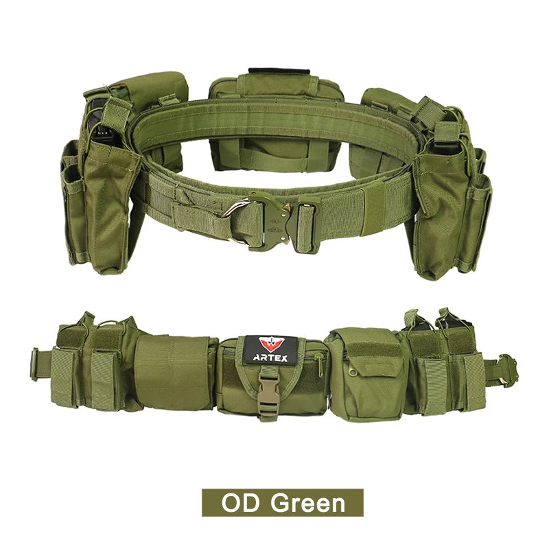 Ceinture Tactique ARTEX 7-en-1 MOLLE 1000D Nylon – Kit Complet Airsoft & Duty