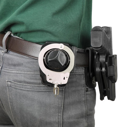 Étui Universel pour Menottes avec Ouverture Supérieure – Verrouillage Sécurisé et Clip Réglable à 60° pour Ceinture de 2 pouces - BLACKBEARD OUTDOOR INDUSTRIES