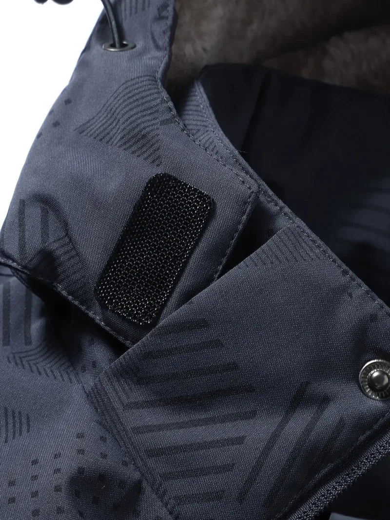 Veste d’Hiver Homme – Imperméable et Coupe-vent, avec Capuche Détachable, Doublure en Laine, Idéale pour Randonnée, Travail... BLACKBEARD OUTDOOR INDUSTRIES