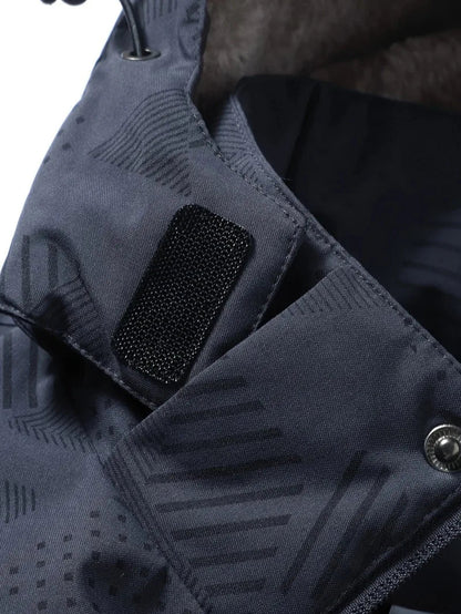 Veste d’Hiver Homme – Imperméable et Coupe-vent, avec Capuche Détachable, Doublure en Laine, Idéale pour Randonnée, Travail... BLACKBEARD OUTDOOR INDUSTRIES