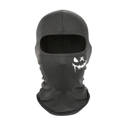 Cagoule visage souriant coupe-vent pour cyclisme et outdoor