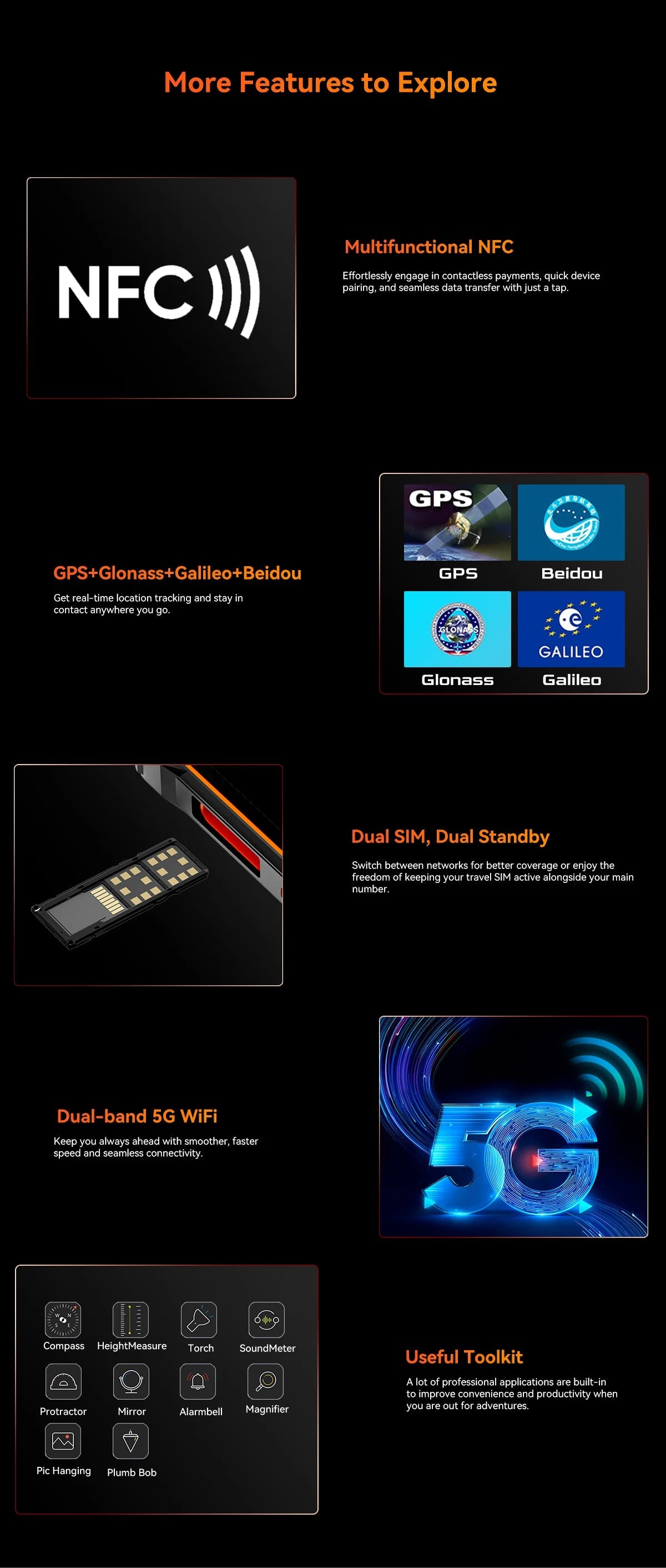 Blackview OSCAL Marine 2 Rugged Smartphone AI, 6.56'' HD+ Display, Unisoc T615, 24(8+16)GB 256GB, 11000mAh, Android 15 Phone NFC BLACKBEARD OUTDOOR INDUSTRIES