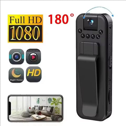 Caméra Piéton 1080P Full HD – Vision Nocturne IR, Portable, CE & RoHS