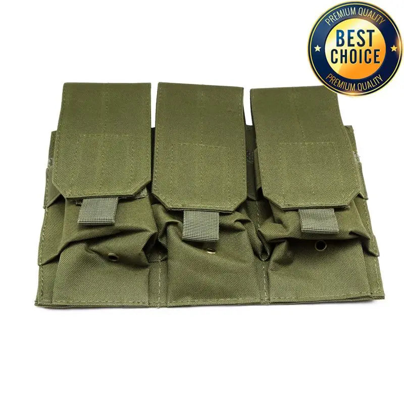 Tactical MOLLE 5.56mm Magazine Pouch – Double/Triple Mag Pouch pour M4, AR15, CS Rifle, Paintball & Chasse - BLACKBEARD OUTDOOR INDUSTRIES