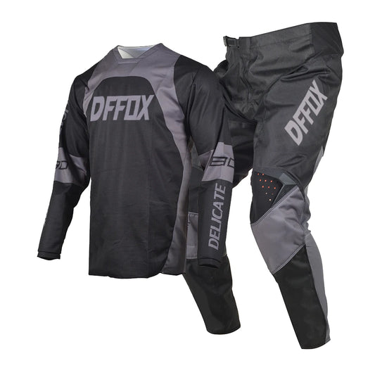 DFFOX Kit Moto MX – Jersey + Pantalon Motocross Enduro DH MTB Offroad – Unisexe S à XXXL - BLACKBEARD OUTDOOR INDUSTRIES