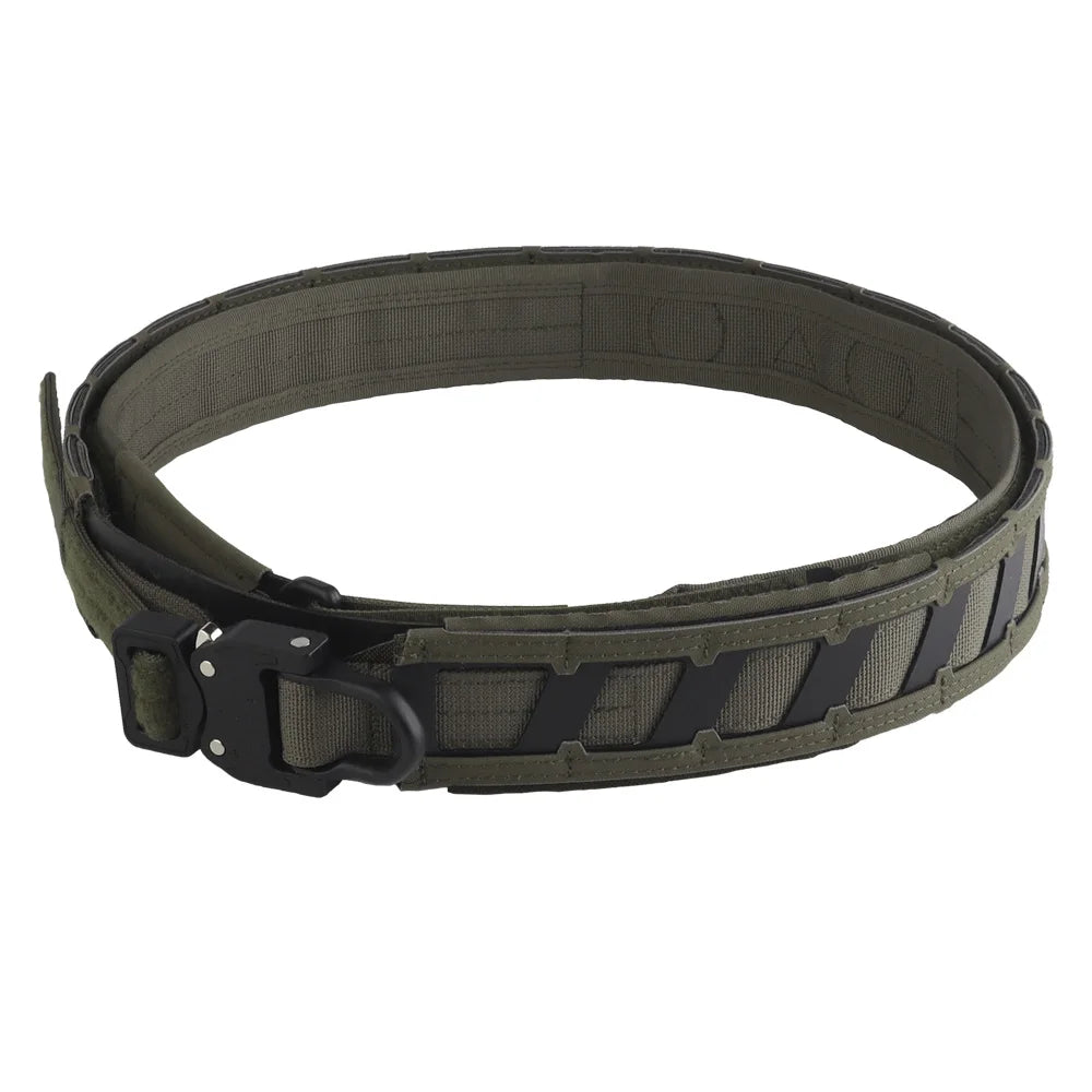 Ceinture Tactique Double Couche avec Boucle Métallique Cobra et Système MOLLE - Ceinture de Combat Soft avec Positionnement Magnétique BLACKBEARD OUTDOOR INDUSTRIES