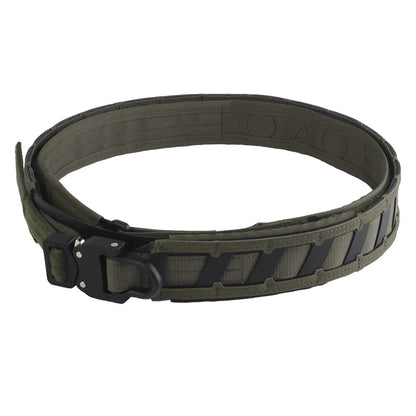Ceinture Tactique Double Couche avec Boucle Métallique Cobra et Système MOLLE - Ceinture de Combat Soft avec Positionnement Magnétique BLACKBEARD OUTDOOR INDUSTRIES