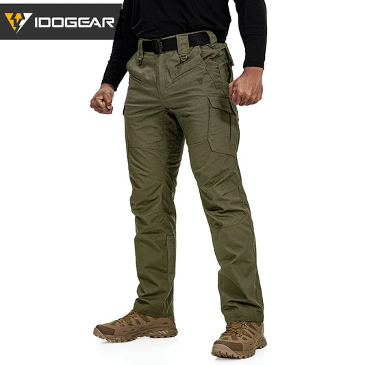 Pantalon tactique IDOGEAR ripstop waterproof stretch 10 poches vue complète