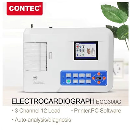 CONTEC ECG300G – Électrocardiographe Numérique 12 Dérivations avec Logiciel PC
