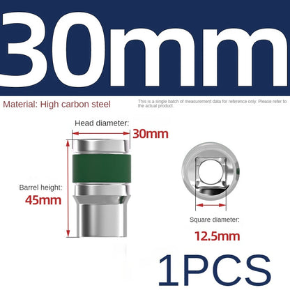 Jeu de Douilles 8-32 mm | Hexagonales 1/2" – Renforcées & Épaissies | Pour Clé à Chocs ou Pneumatique - BLACKBEARD OUTDOOR INDUSTRIES