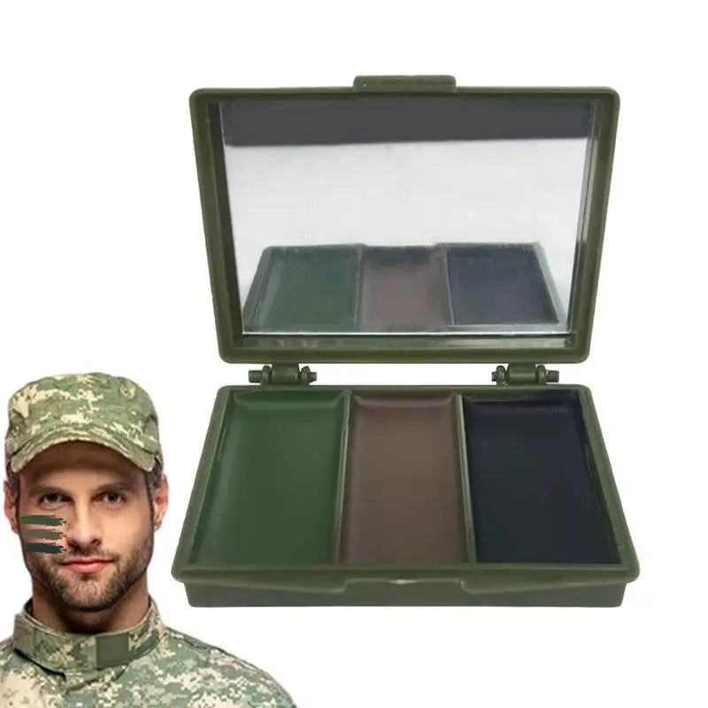 Peinture de Camouflage Visage 3 Couleurs – Huile Tactique Chasse, Airsoft & Militaire