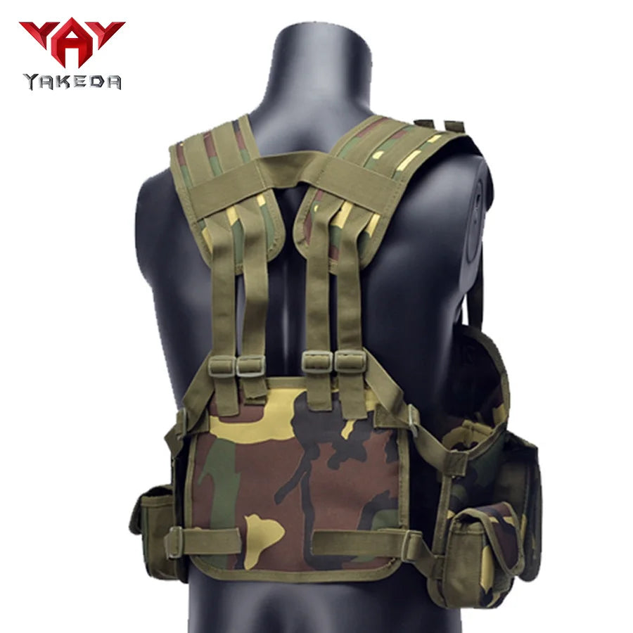 Gilet tactique léger YAKEDA camouflage pour entraînement multifonction en extérieur - BLACKBEARD OUTDOOR INDUSTRIES