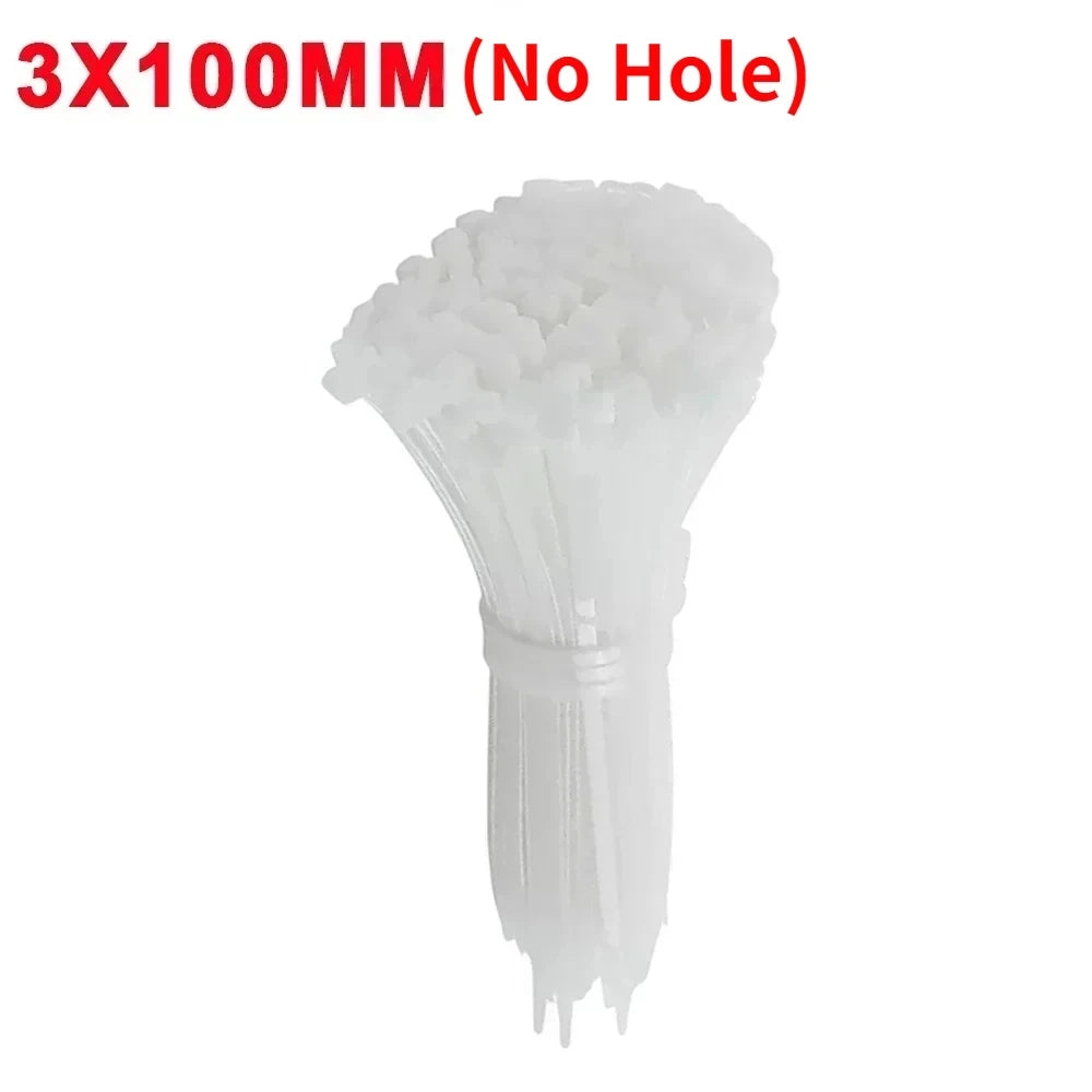 Serre-Câbles Nylon avec Trou de Vis – Lot de 100 ou 200 Pièces Attaches Auto-Bloquantes pour Câbles, Fils et Organisation DIY Bureau & Maison - BLACKBEARD OUTDOOR INDUSTRIES