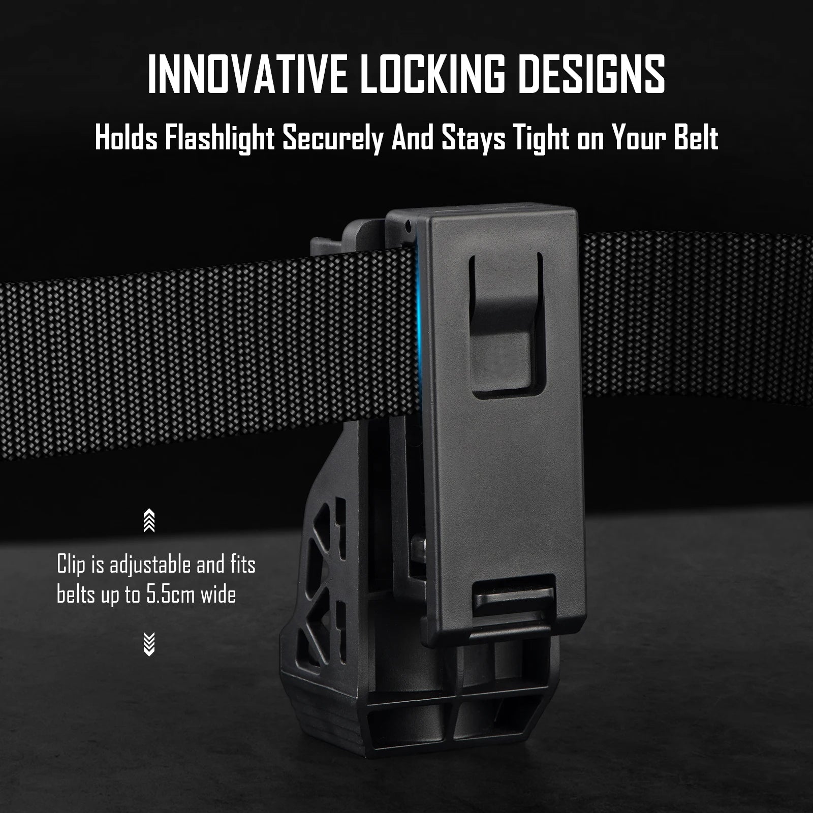 Lampe Torche Tactique UltraFire WF-501B Pro – 1200 Lumens Rechargeable avec Clip Ceinture Tactique W66 - BLACKBEARD OUTDOOR INDUSTRIES