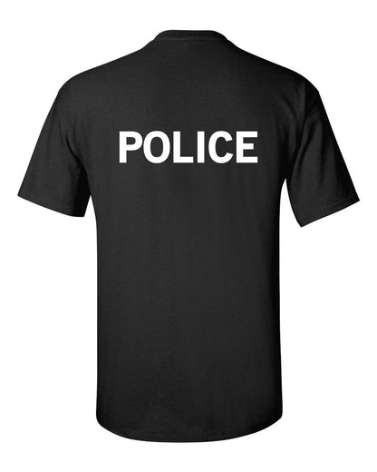 T-Shirt Police Homme Manches Courtes – Col Rond Imprimé Tactique