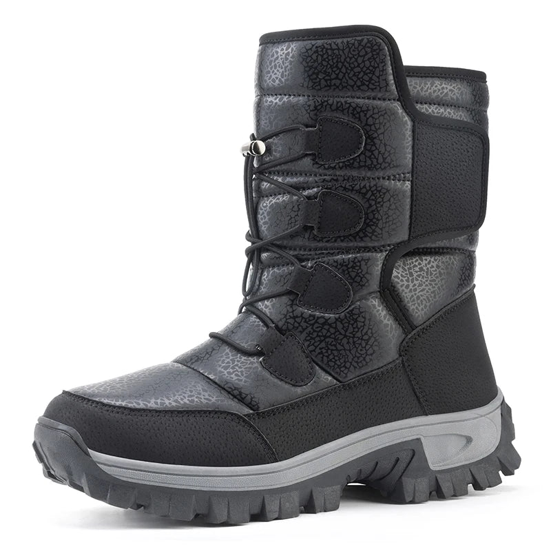 Bottines d’hiver femme fourrées à fermeture autoagrippante