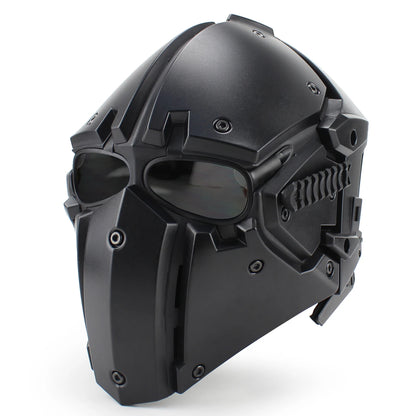 Casque tactique intégral HL-90 pour airsoft, 54–64 cm