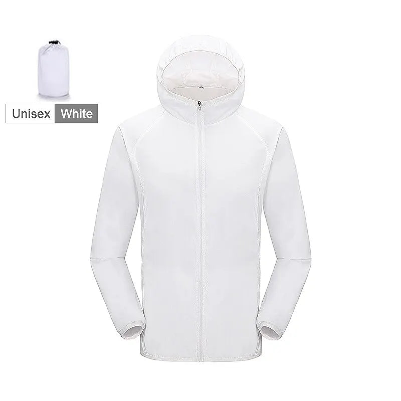 Veste Imperméable Randonnée Légère Anti UV Outdoor