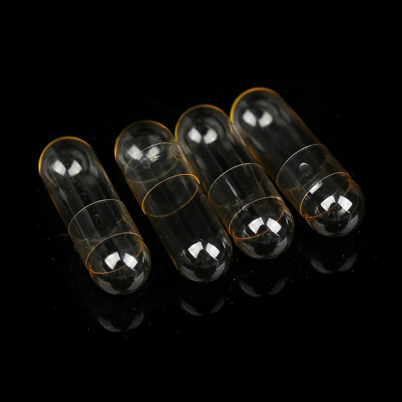 100PCS Capsules Vides en Gélatine Transparente - Taille Standard 00#, 0#, 1# Ma boutique