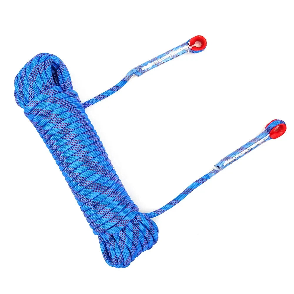 8mm Safety Life Rope Climbing Rope Static Rock Mountaineering Rope Outdoor Survival Fire Escape Car Rescue 10m 20m 30m 40m - BLACKBEARD OUTDOOR INDUSTRIES