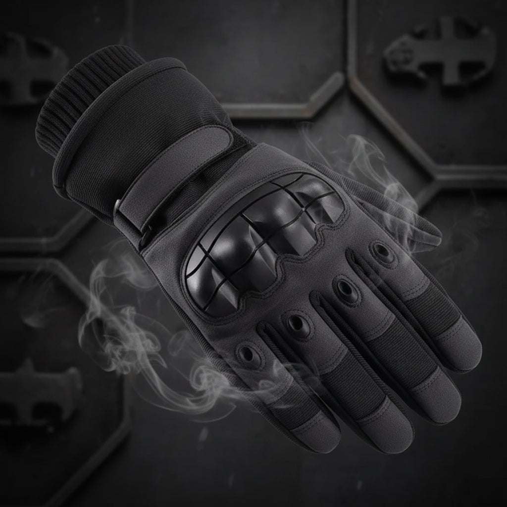 Gants Thermiques Tactiques Hiver – Doigts Complets, Compatible Écran Tactile, Moto et Outdoor
