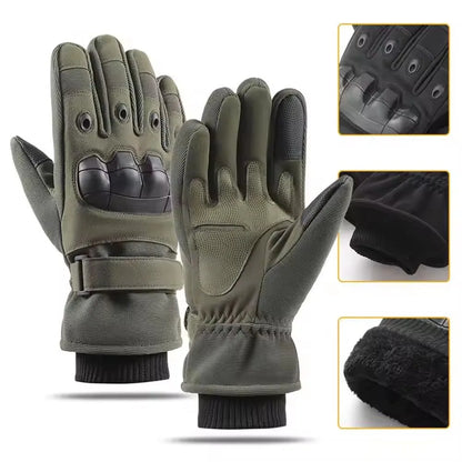 Gants Thermiques Tactiques Hiver – Doigts Complets, Compatible Écran Tactile, Moto et Outdoor