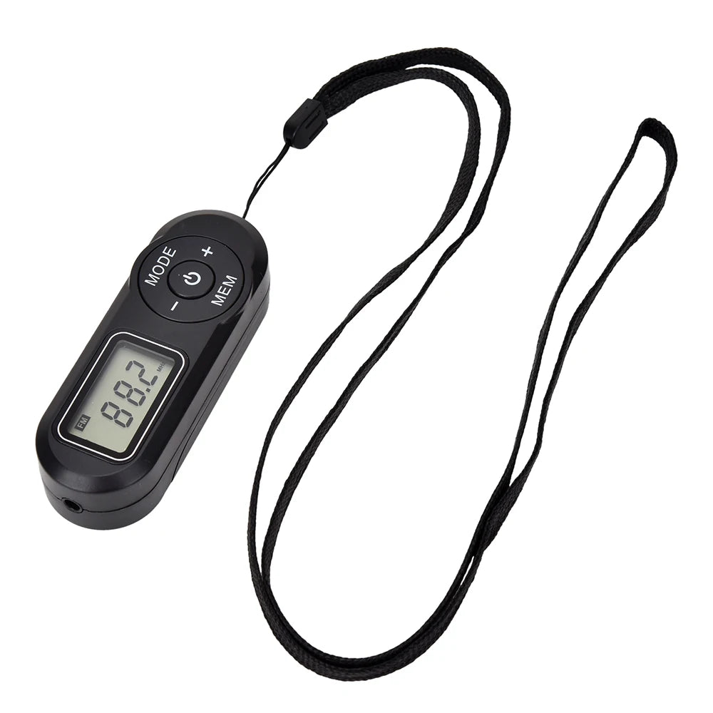 Digital Pocket FM Radio FM:64-108MHz Portable FM Radio Receiver with LCD Display Neck Lanyard 3.5mm Headphone Ma boutique