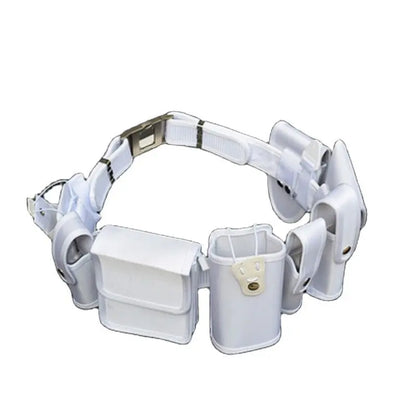 Ceinturon police blanc – Ceinture tactique en nylon, 8 pochettes + bandoulière, taille unique réglable - BLACKBEARD OUTDOOR INDUSTRIES