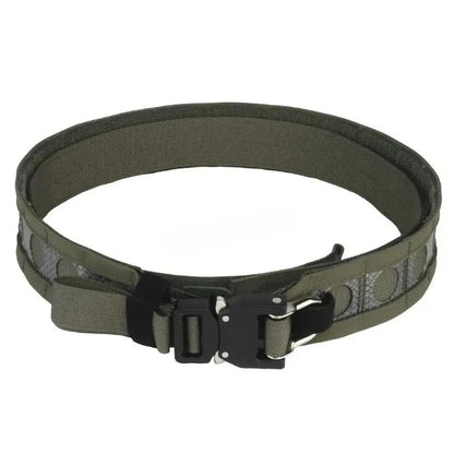Ceinture Tactique Ferro Bison – Ceinture de Combat à Double Couche avec Boucle Métallique D-Ring, Système MOLLE, Boucle à Détachement Rapide pour Airsoft, Chasse et Activités Tactiques BLACKBEARD OUTDOOR INDUSTRIES