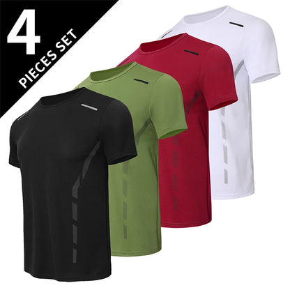 T-shirt Homme Imprimé Séchage Rapide | Respirant Manches Courtes | Coupe Ample Grande Taille | Lot de 1, 3 ou 4 - BLACKBEARD OUTDOOR INDUSTRIES