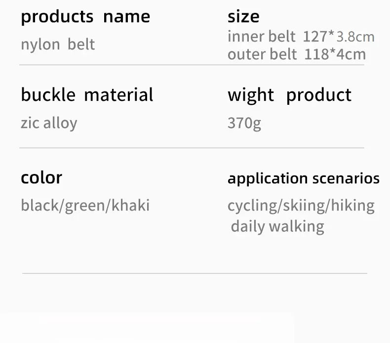 Quick-Release nylon Tactical Belt Ma boutique