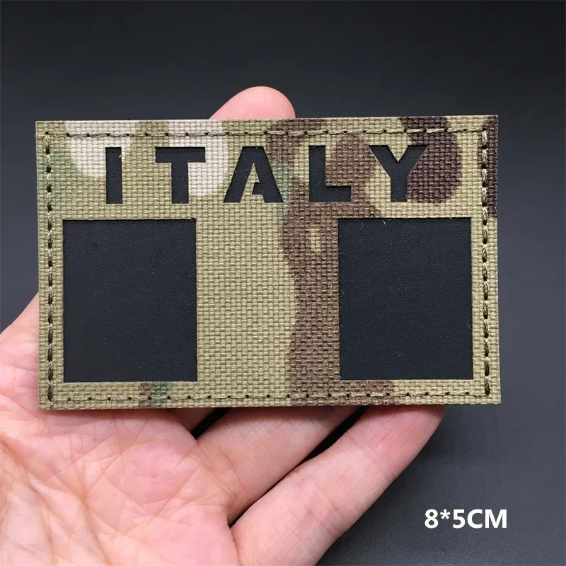 Patches Drapeaux Nationaux 3D Multicam – Réfléchissant IR, Découpe Laser, Hook & Loop | Tactique, Airsoft, DIY | 45+ Pays - BLACKBEARD OUTDOOR INDUSTRIES