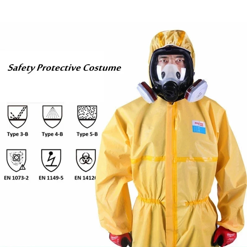Combinaison de Protection Chimique Anti-Acide & Anti-Alcali avec Chapeau - BLACKBEARD OUTDOOR INDUSTRIES