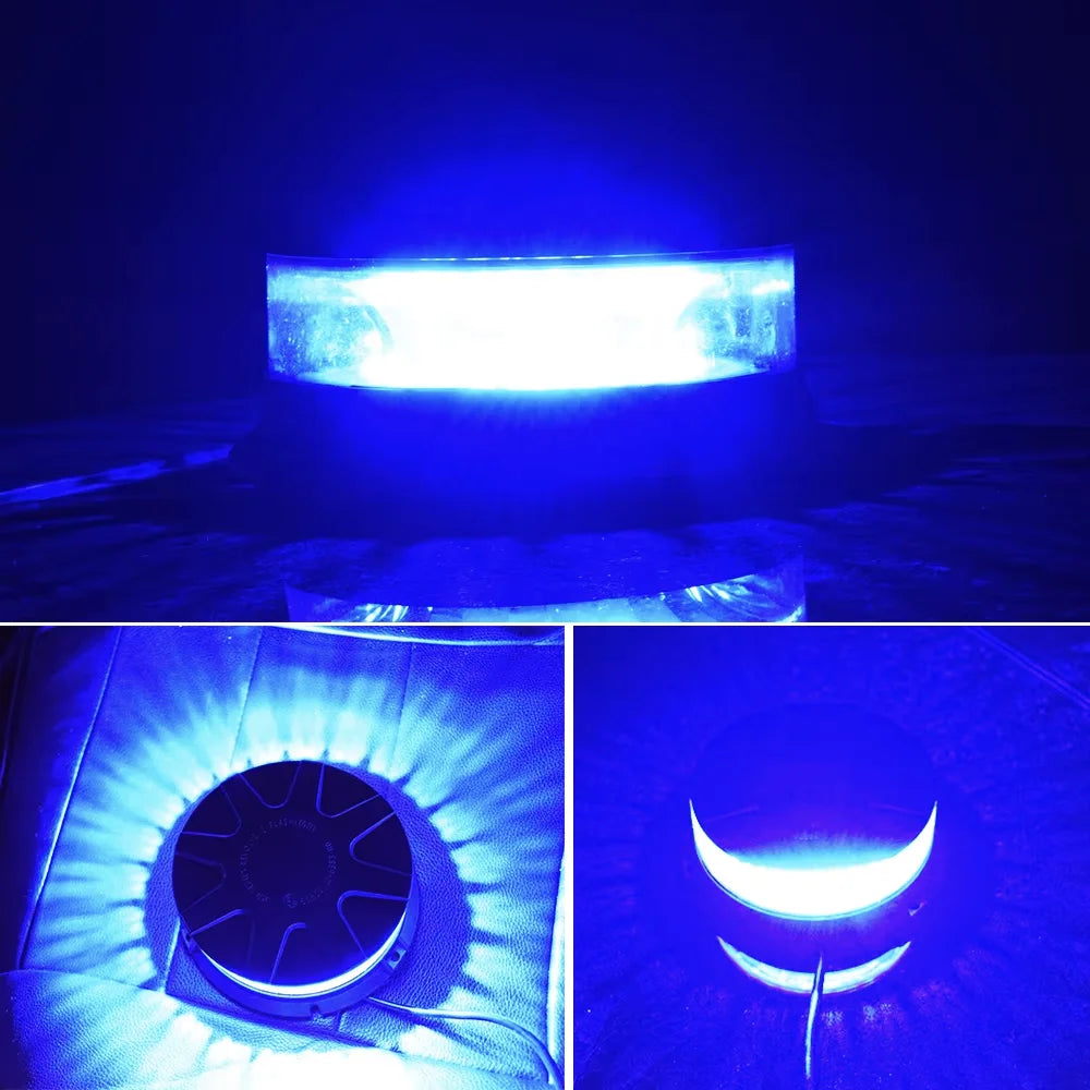 Gyrophare LED bleu magnétique 12/24 V – Véhicule de police