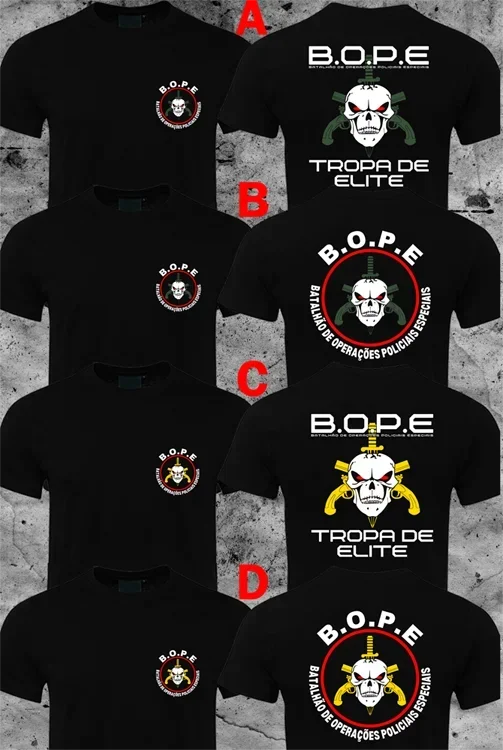 T-Shirt BOPE Tropa de Elite – Forces Spéciales Brésiliennes 100% Coton