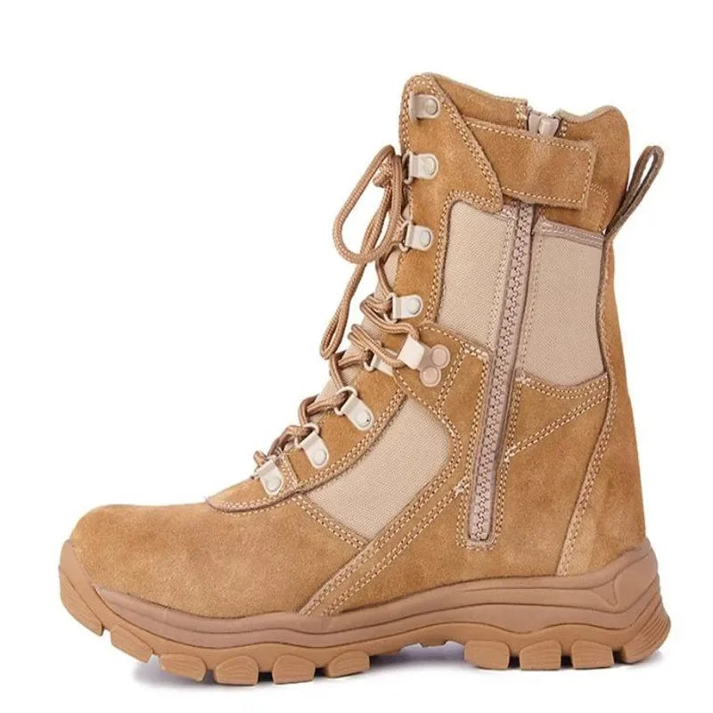 Boots Tactiques Militaires Homme – Zip Latéral Imperméables Combat & Sécurité