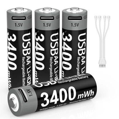batterie rechargeable MATOV AA 1,5 V 3400mWh Ma boutique