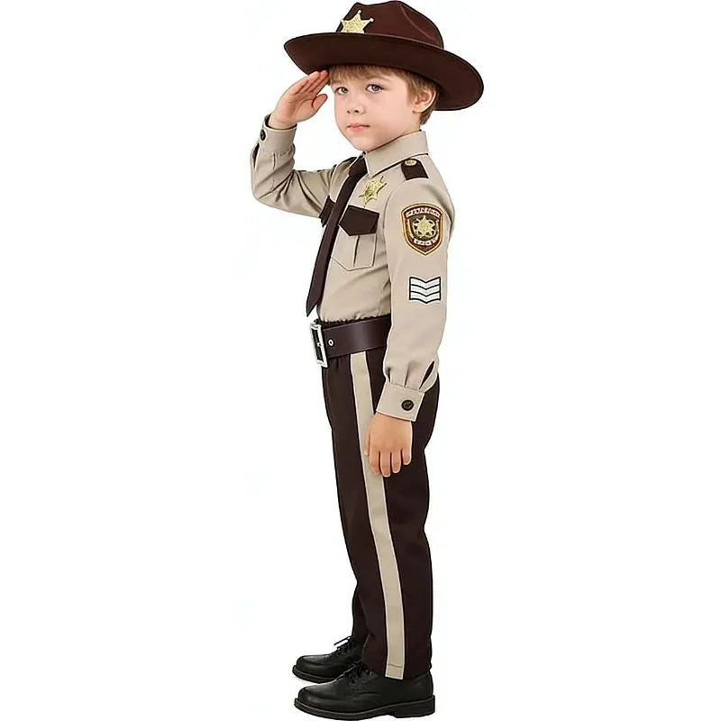 Costume Policier Garçon Cosplay – Uniforme Police Classique Halloween & Scène - BLACKBEARD OUTDOOR INDUSTRIES