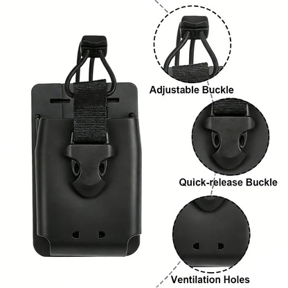 Holster Tactique TPU Quick Release – Étui Souple Radio Universel MOLLE, Ceinture Duty Belt – Clip Court ou Long