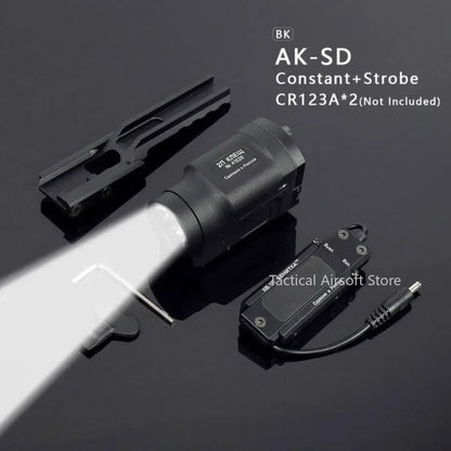 Lampe Tactique AK47 / AK74 – Zenitco Klesh 500 Lumens, Rail Picatinny 20mm, Strobe & Interrupteur Déporté