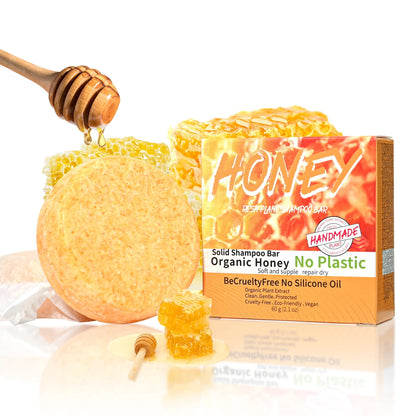 Shampooing Solide Nourrissant au Miel – Savon Artisanal pour Cheveux Forts et Équilibrés - BLACKBEARD OUTDOOR INDUSTRIES