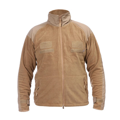 Veste Polaire Tactique Homme Col Monté - Chasse et Randonnée Montagne