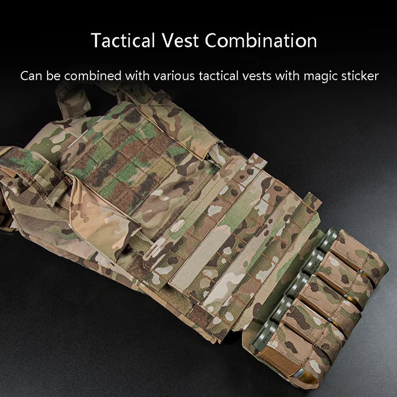 Pochette pour Grenades M203 – Porte-Grenades 5 Éléments 40MM – Accessoire pour Gilet Tactique Micro, Veste de Combat et Transporteur de Plaque - BLACKBEARD OUTDOOR INDUSTRIES