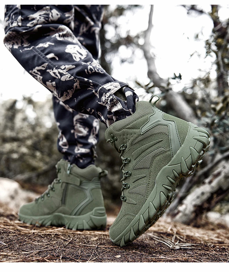 Bottes de Combat Tactiques Améliorées pour Homme - Chaussures de Randonnée Résistantes et Respirantes BLACKBEARD OUTDOOR INDUSTRIES