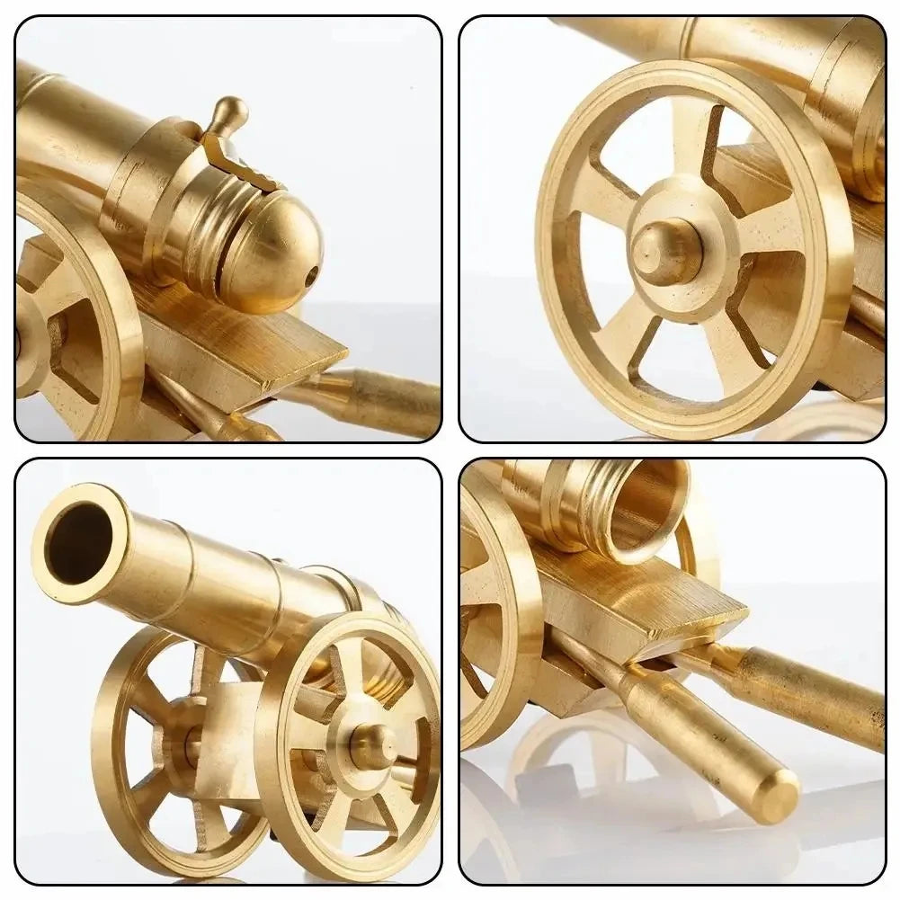 Mini Canon Napoléon – Modèle Réduit Militaire en Métal, Figurine de Collection 14x7 cm