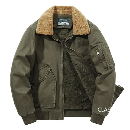 Veste Bomber Homme Hiver Chaude Parka Courte | Doublure Polaire | Coupe Slim | Taille jusqu’au 5XL - BLACKBEARD OUTDOOR INDUSTRIES