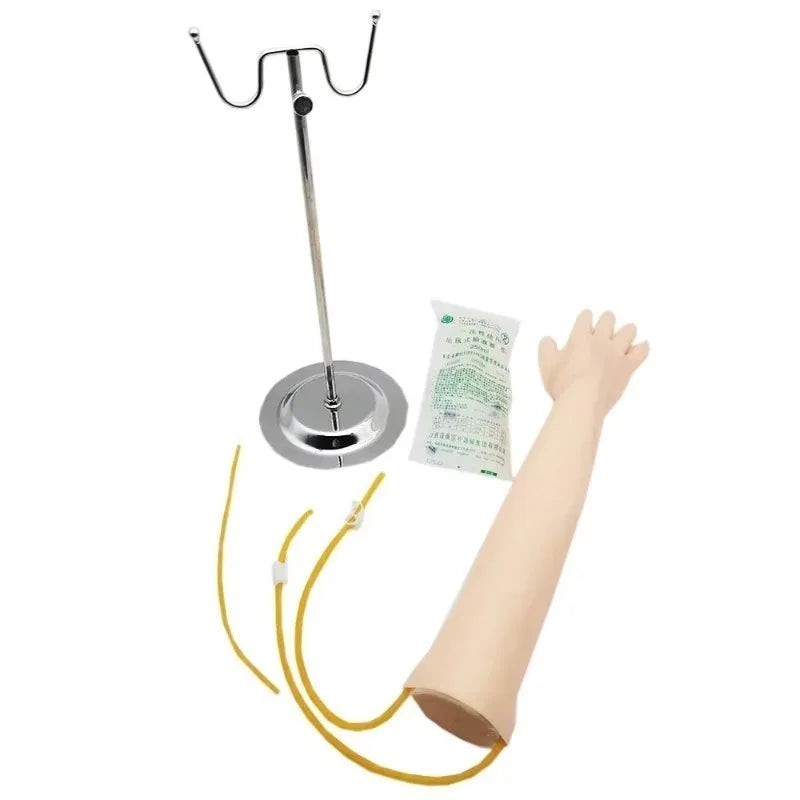 Kit de Pratique IV pour Formation en Ponction Veineuse – Bras Anatomique avec Support d'Infusion, PVC Latex avec Sac de Rangement - BLACKBEARD OUTDOOR INDUSTRIES