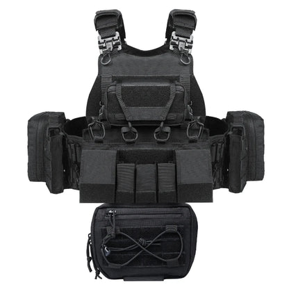 Gilet porte-plaques Yakeda MOLLE 1000D pour militaire et police
