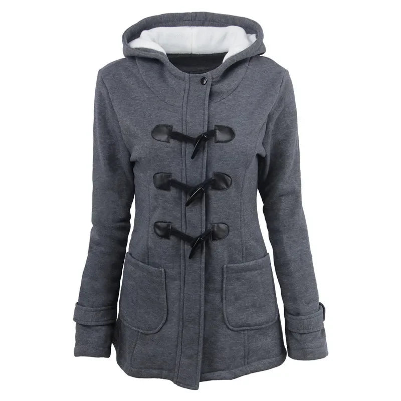 Veste femme à capuche zippée avec poches, du S au 5XL