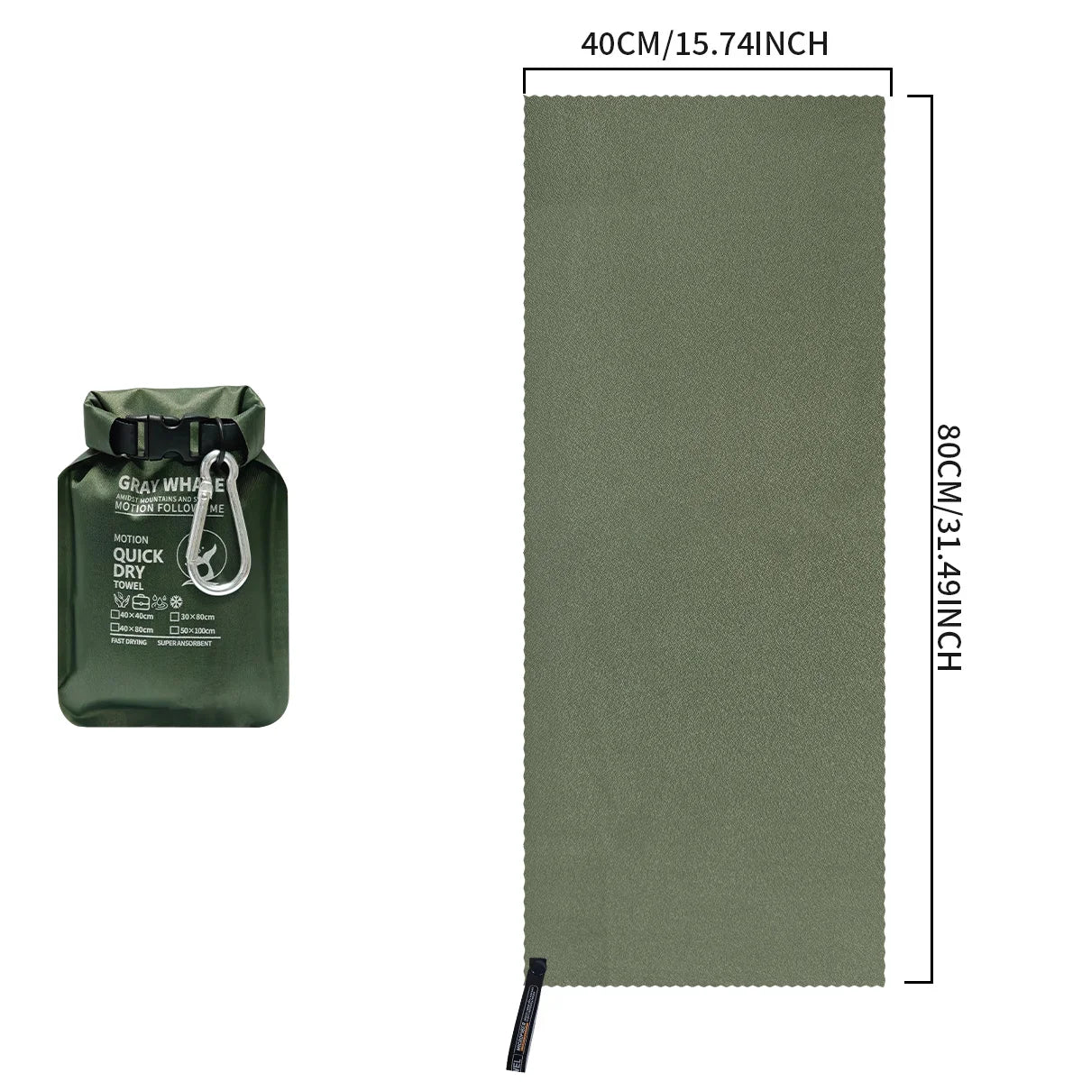 Serviette de sport séchage rapide en microfibre – compacte, ultra‑légère, idéale pour la gym, le camping et le voyage - BLACKBEARD OUTDOOR INDUSTRIES